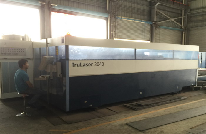 德國進口激光切割--車間現場